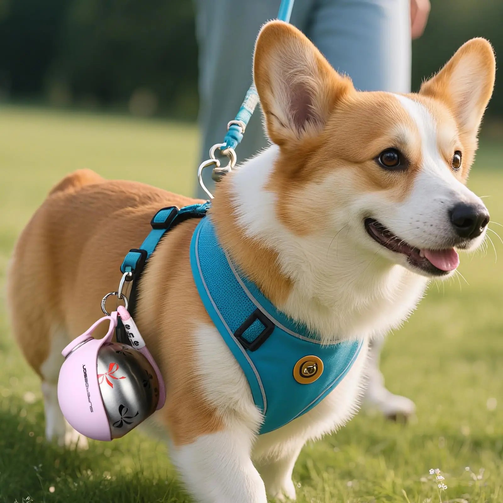Gourde portable ronde pour chien