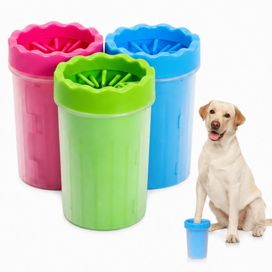Nettoyeur de Pattes pour Chien & Chat – Gobelet de Lavage en Silicone Doux Anti-Boue