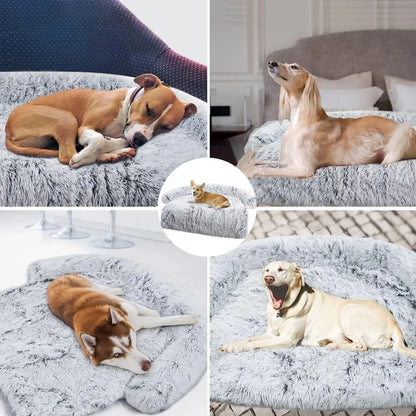 Fluffy Dog Bed Mat Dog Cat Sofa Winter Warm Pet Cat Bed Cat Mat Animal Sleeping Sofa Removable Cama Para Perros Cama Para Gatos