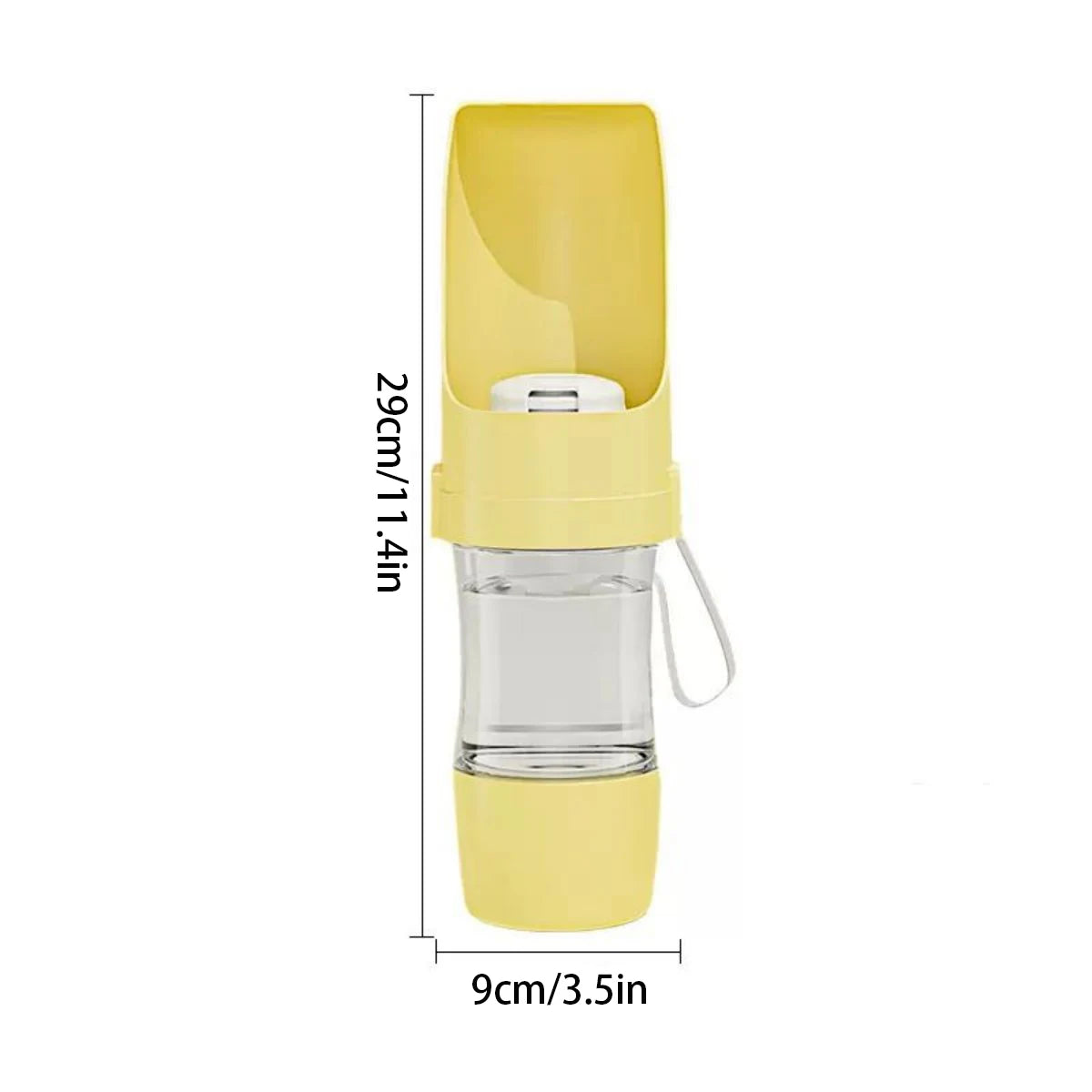 Gourde Portable avec Réservoir à Croquettes