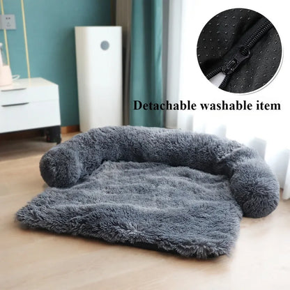 Fluffy Dog Bed Mat Dog Cat Sofa Winter Warm Pet Cat Bed Cat Mat Animal Sleeping Sofa Removable Cama Para Perros Cama Para Gatos