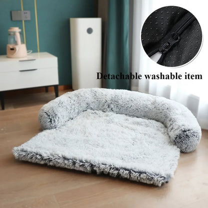 Fluffy Dog Bed Mat Dog Cat Sofa Winter Warm Pet Cat Bed Cat Mat Animal Sleeping Sofa Removable Cama Para Perros Cama Para Gatos