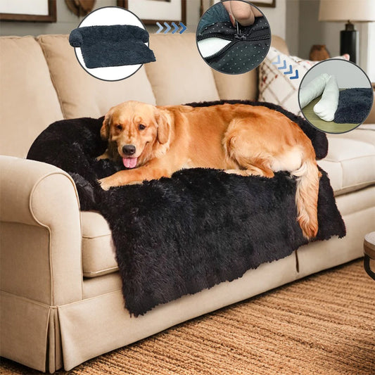 Fluffy Dog Bed Mat Dog Cat Sofa Winter Warm Pet Cat Bed Cat Mat Animal Sleeping Sofa Removable Cama Para Perros Cama Para Gatos