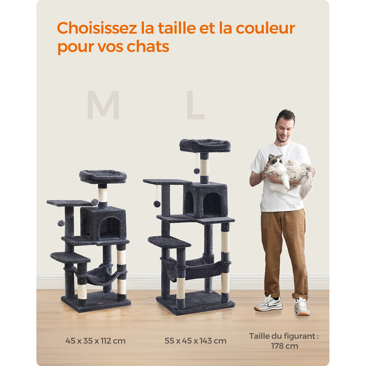 Arbre à Chat Multi-Niveaux